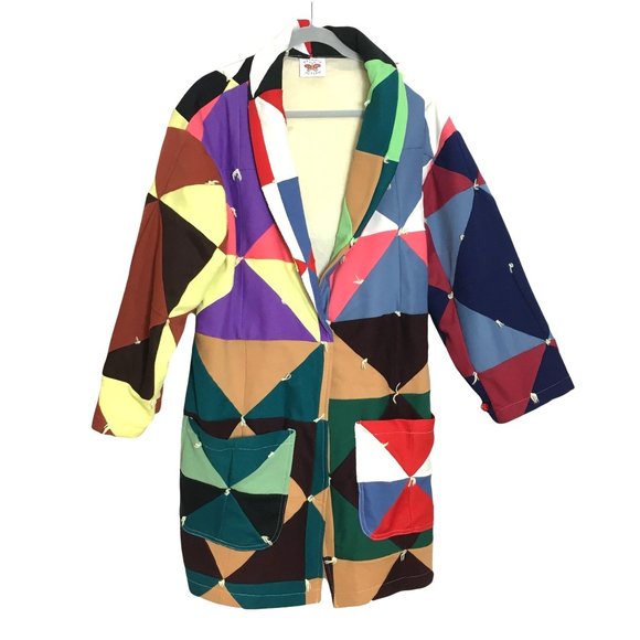 Psychic Outlaw Jackets & Blazers - Psychic Outlaw M Quilt Chore Coat OOAK  Patchwork $280 NWT